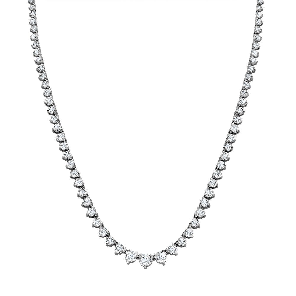 18ct White Gold Diamond Chain