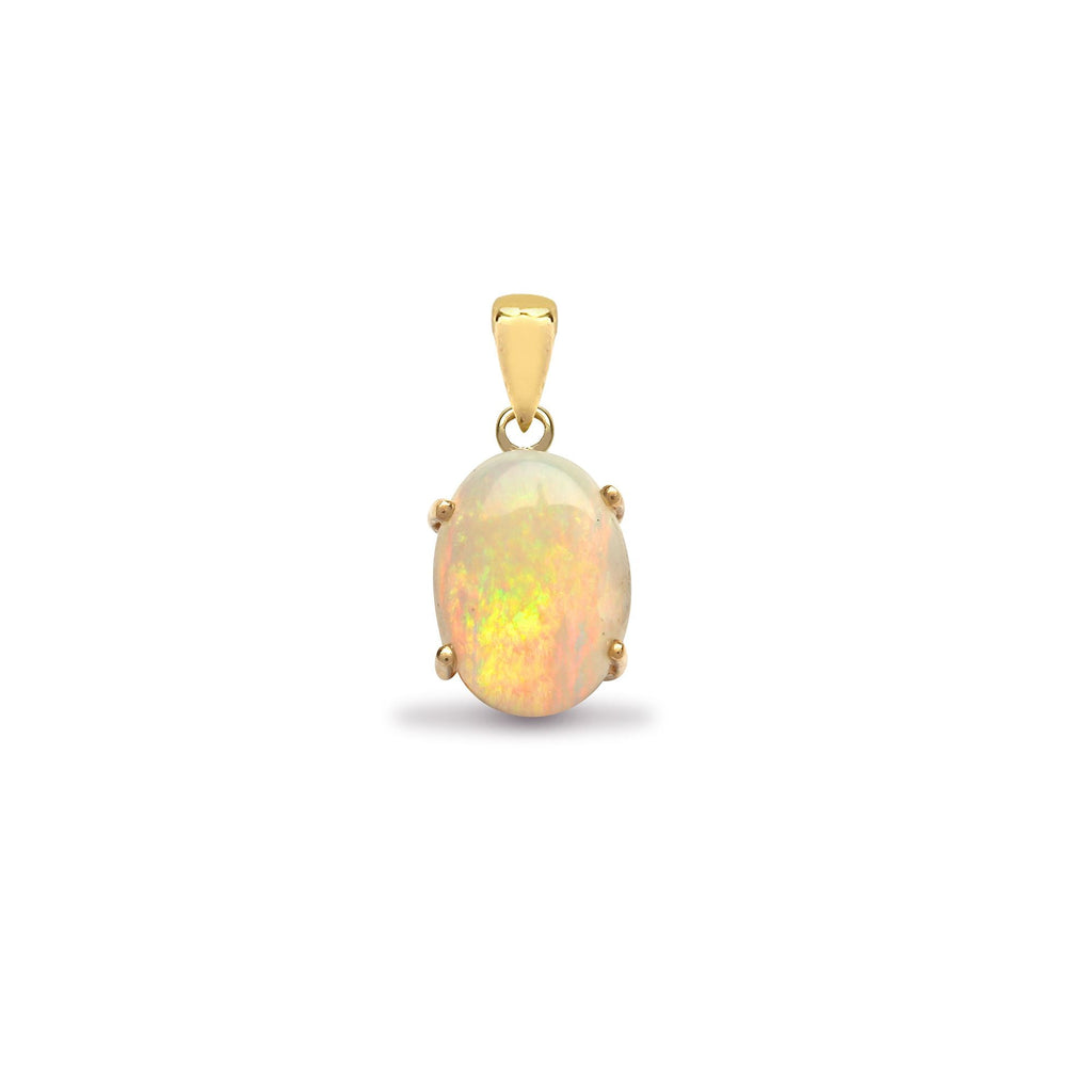 18ct Yellow Gold Opal Pendant