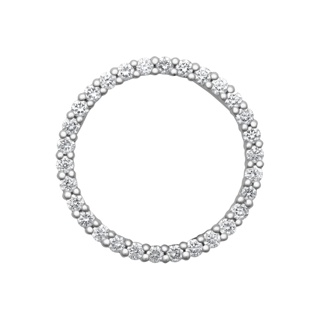 18ct White Gold Diamond Pendant