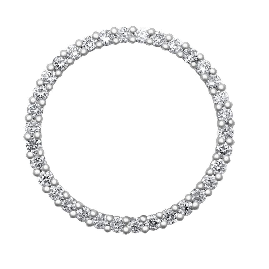 18ct White Gold Diamond Circle of Life Pendant