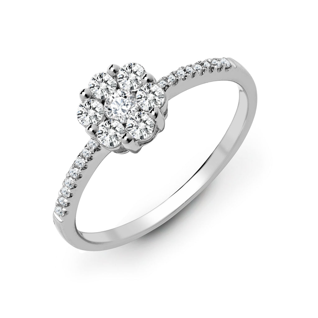 18ct White 0.48ct Diamond Ring