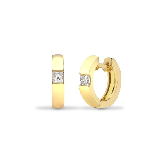 18ct Yellow Gold Diamond Earrings