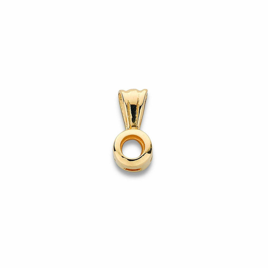 18ct Yellow Gold Pendant Mount Rubover 0.15ct