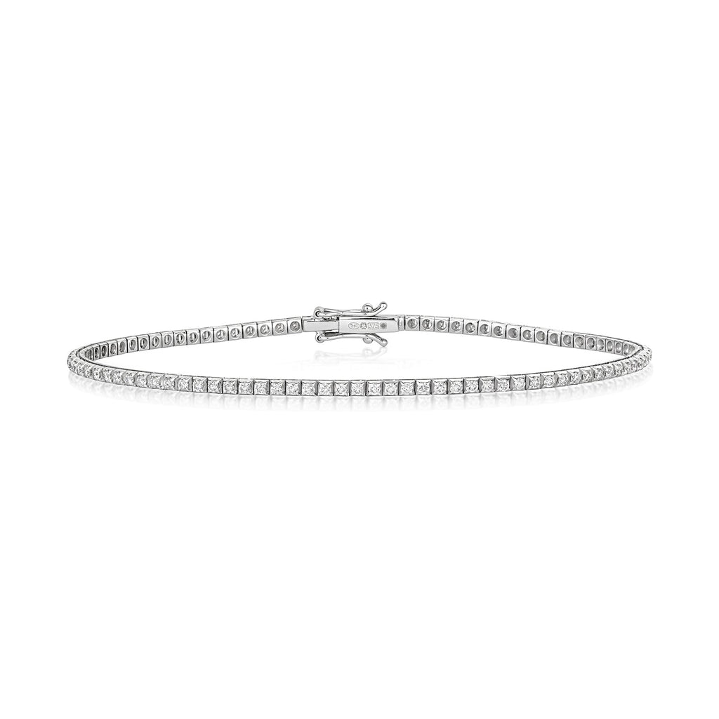1ct DIAMOND BRACELET IN 18CT WHITE GOLD