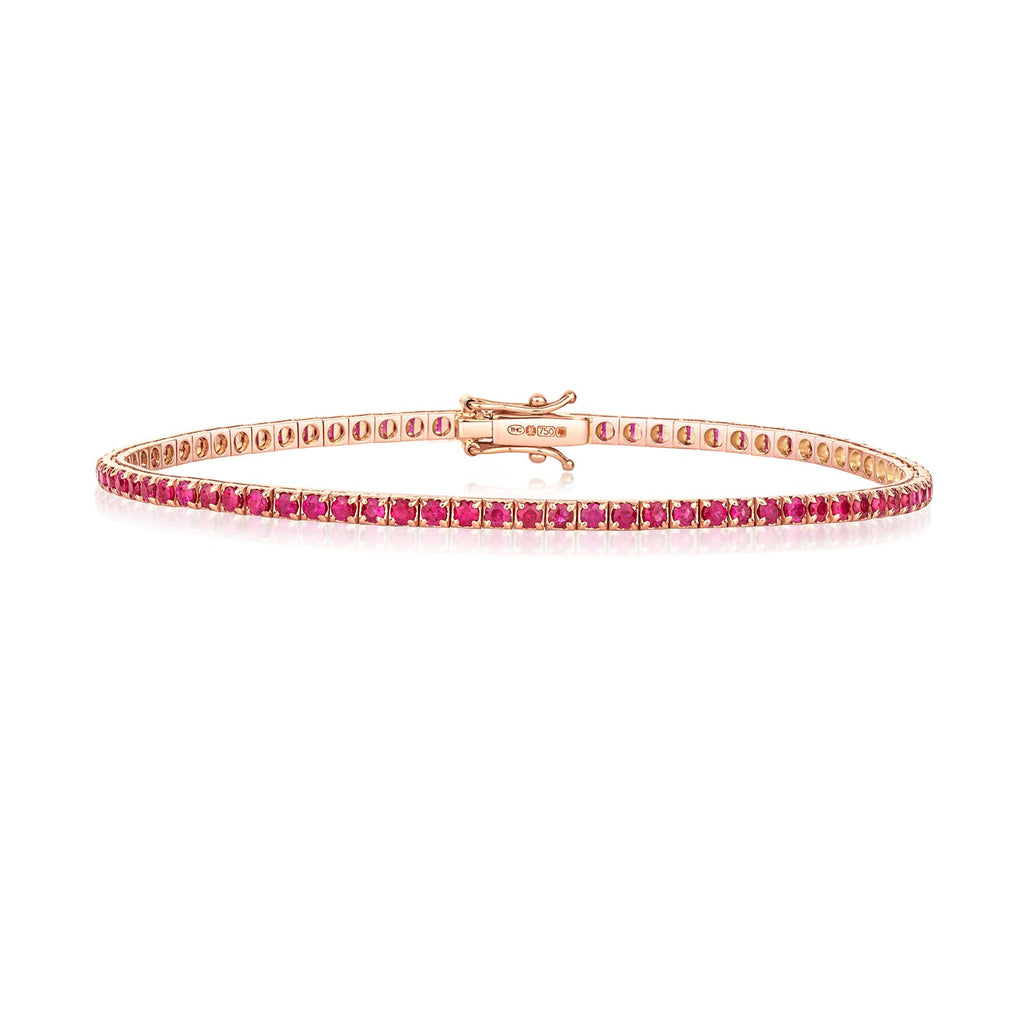 RUBY BRACELET IN 18CT ROSE GOLD