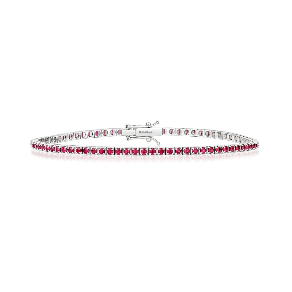 RUBY BRACELET IN 18CT WHITE GOLD