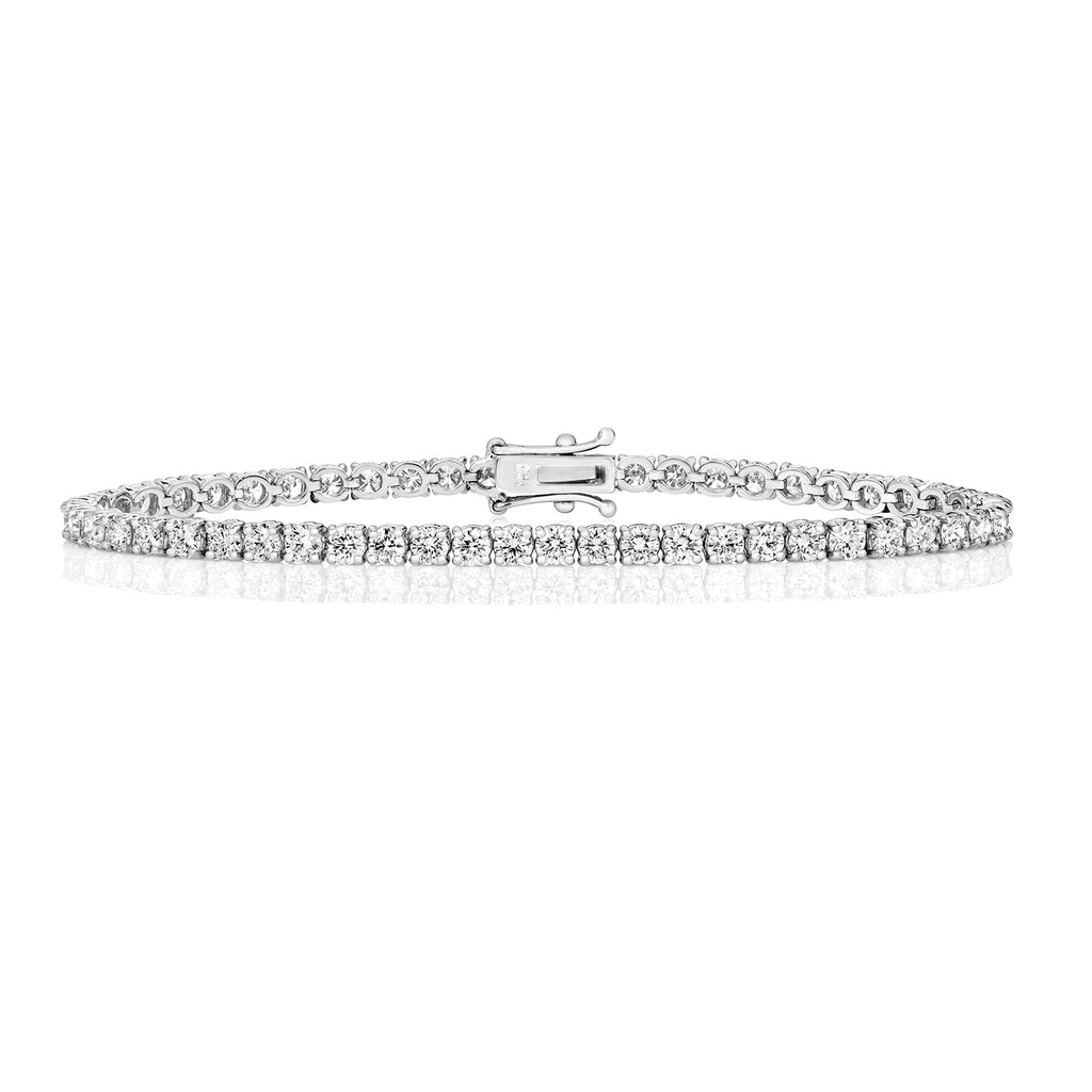 DIAMOND TENNIS BRACELET IN 18CT WHITE GOLD