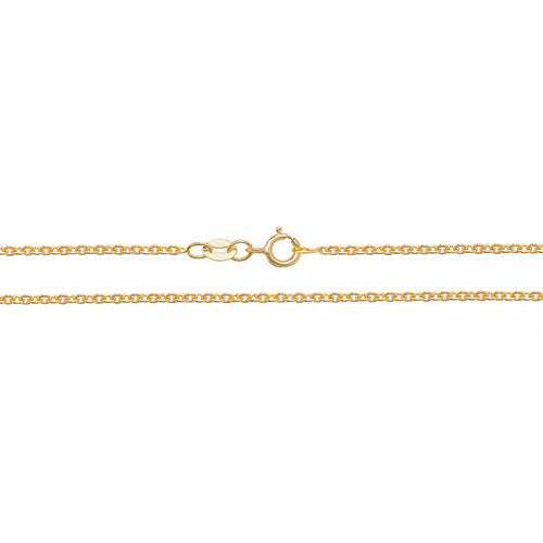 18CT YELLOW GOLD CABLE CHAIN 2.2g