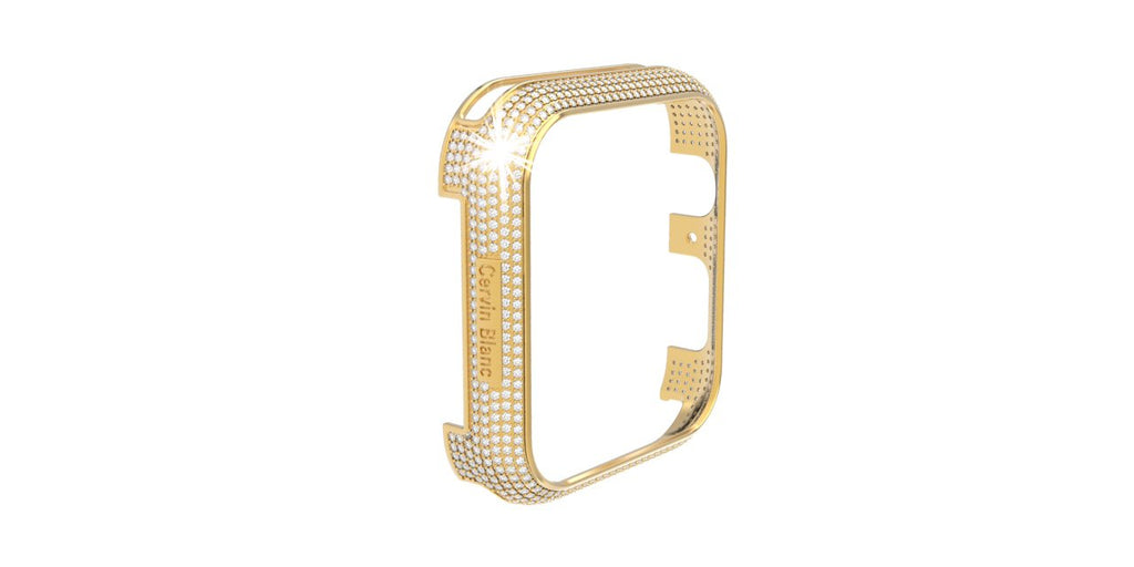 Silver Gold vermeil diamond smart watch case