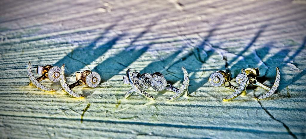 Yellow Gold Diamond Jacket earrings