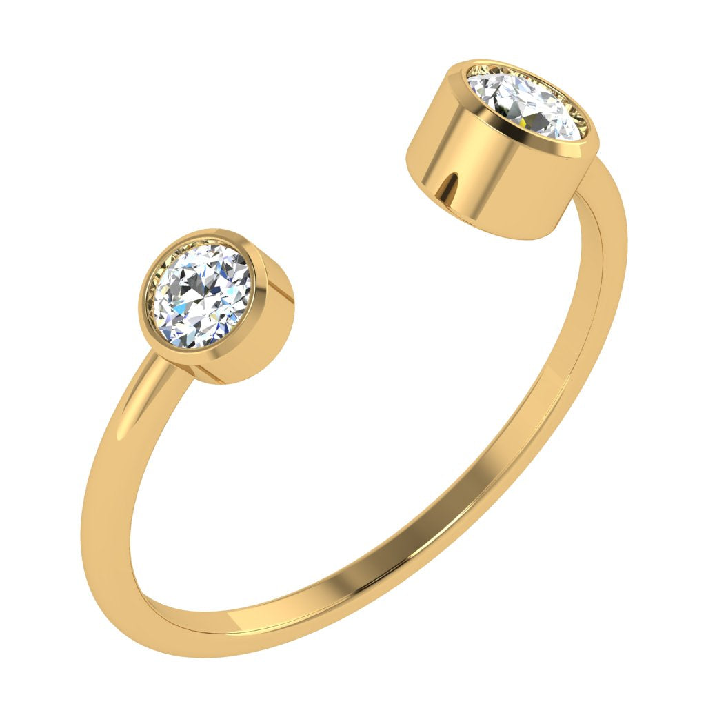 Handcrafted ‘You & I’ Diamond Promise Ring – For Couples Who Dare to Be Different