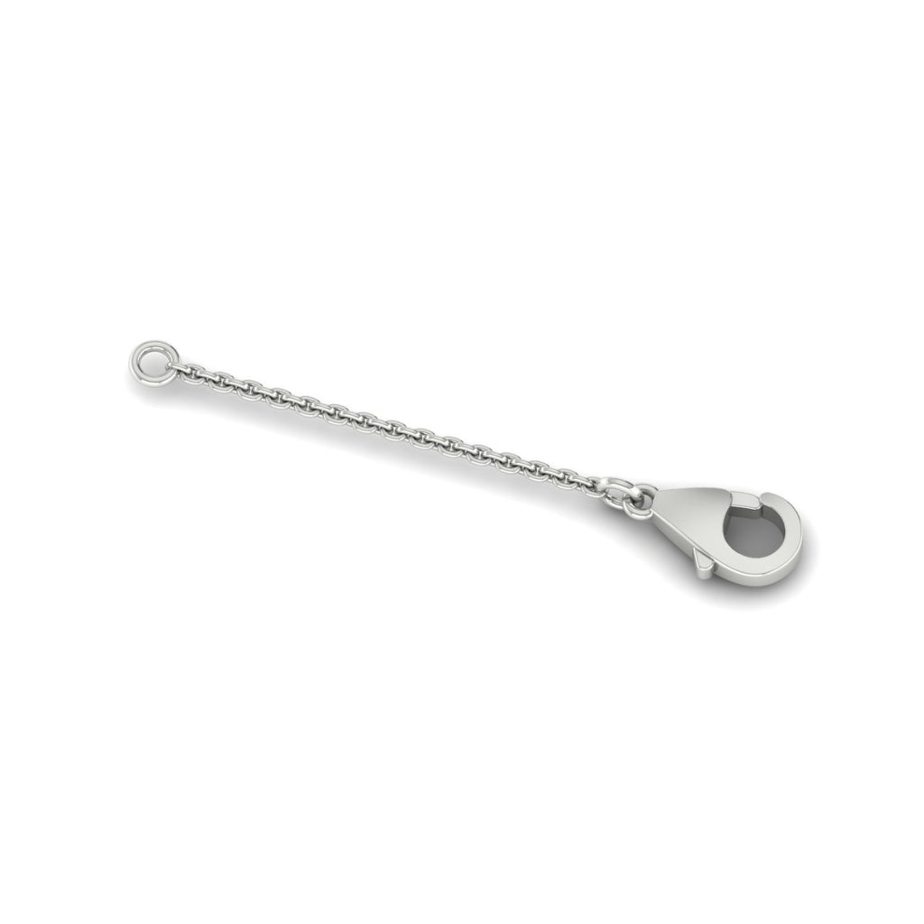 18ct White Gold chain extender 1 inch