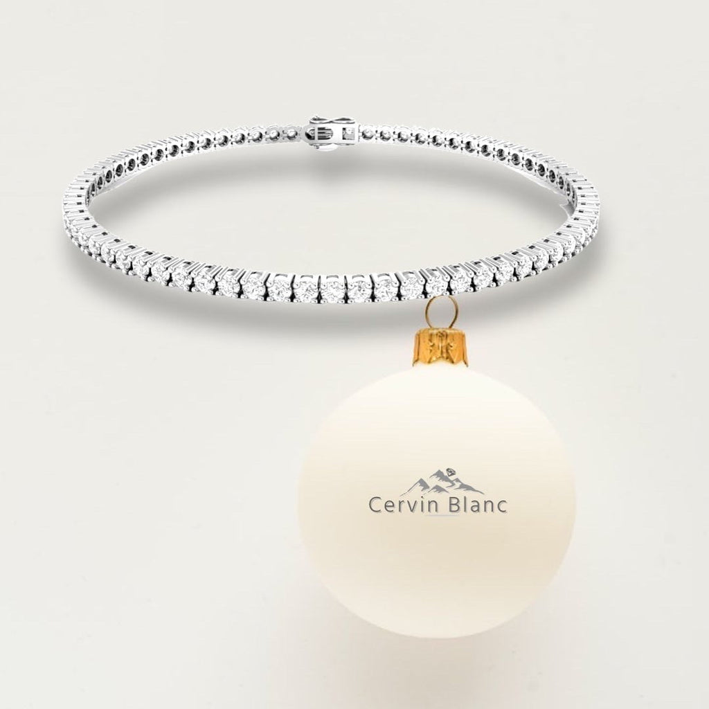 18ct white gold diamond tennis bracelet