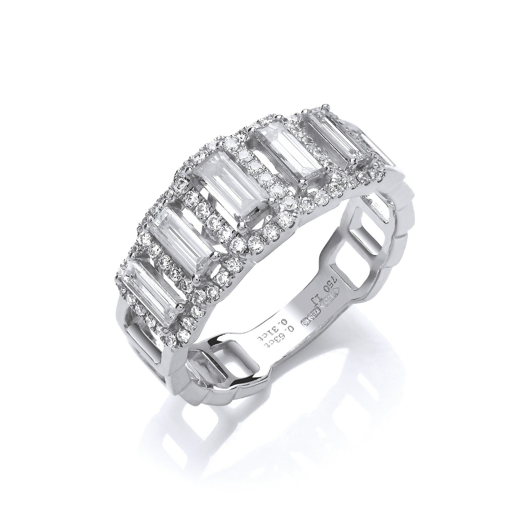 18ct White Gold 1.00ct Diamond Ring