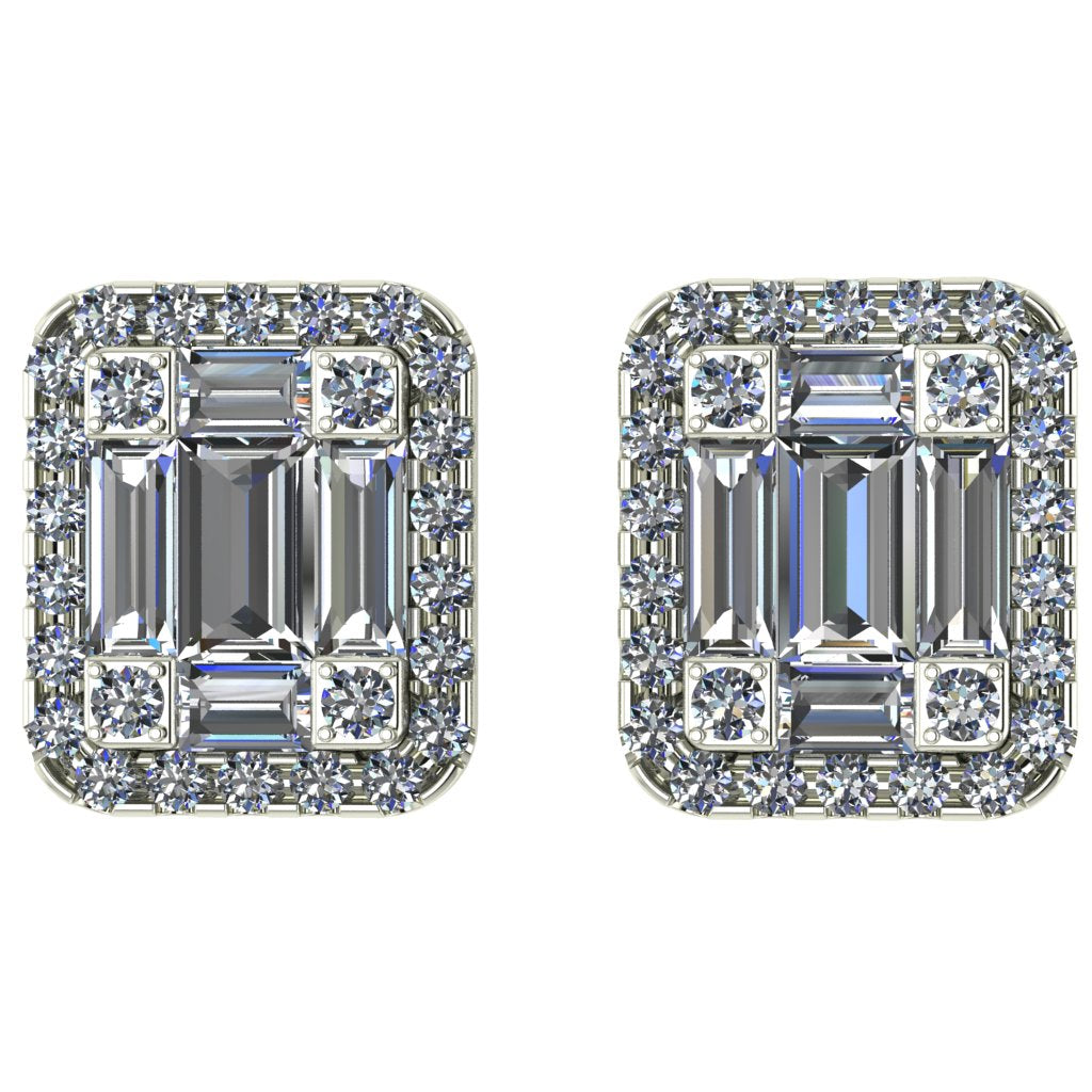 White Gold Diamond studs 0.65ct