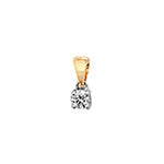 PDQ140 - DIAMOND 4 CLAW PENDANT IN 18CT GOLD