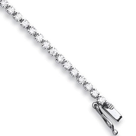 18ct White Gold 2.00ct Diamond Tennis Bracelet