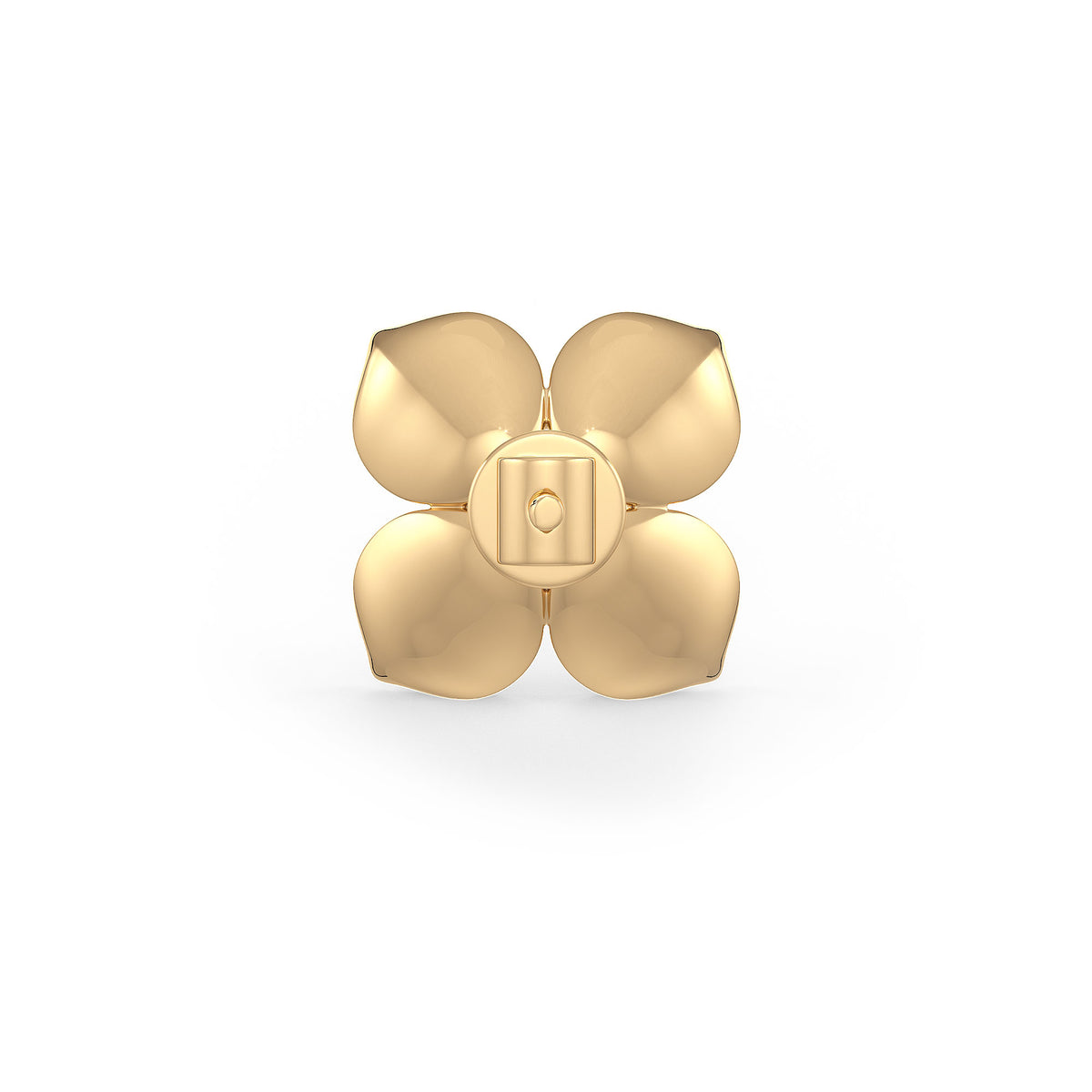 Hydrangea Diamond Earrings Yellow Gold 1.60ct