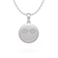18ct white gold in love diamond necklace