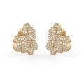 Cervin Blanc 18ct Yellow Gold Diamond Earrings 1.30ct Forget Me Not Flower Studs