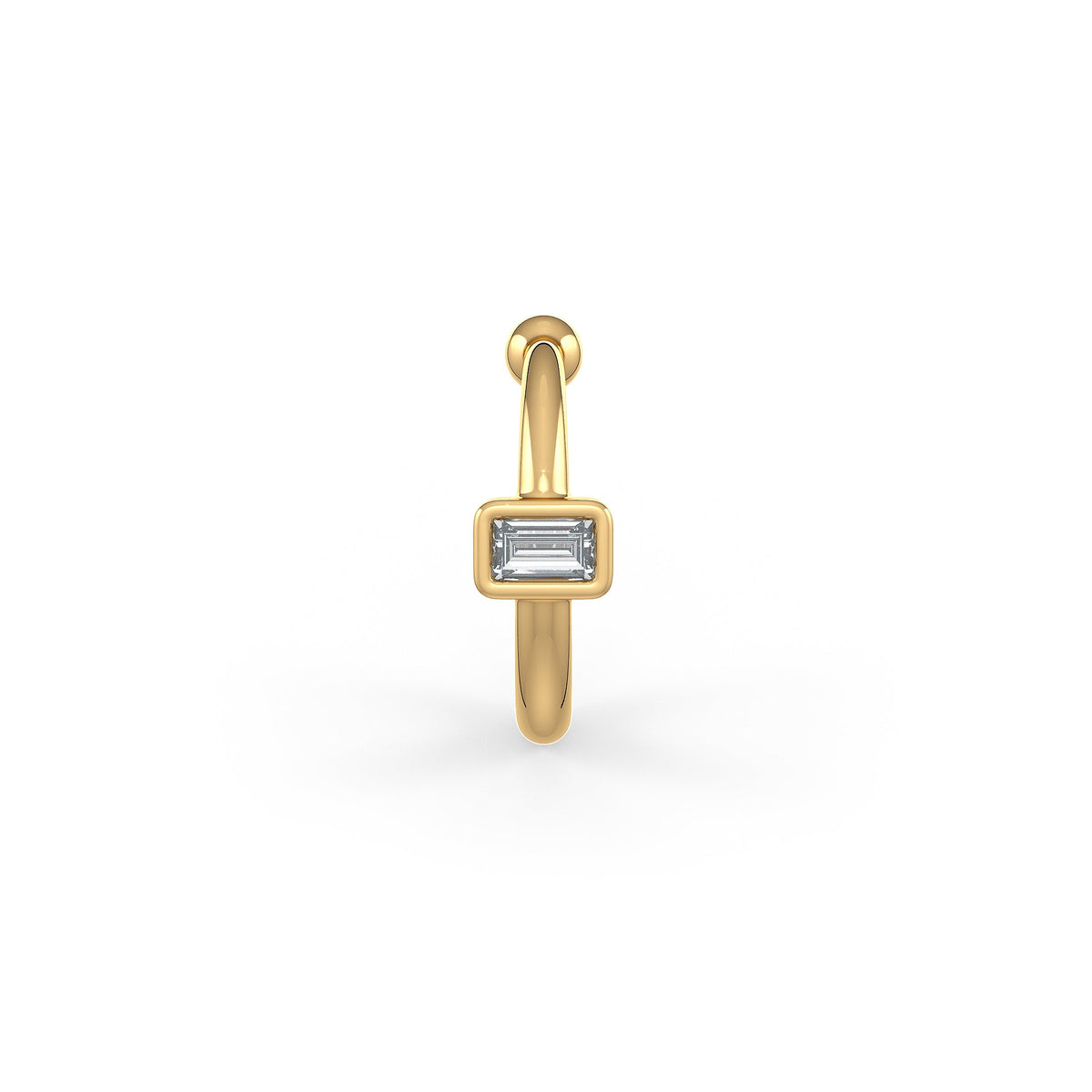 Baguette diamond ring in 18ct gold