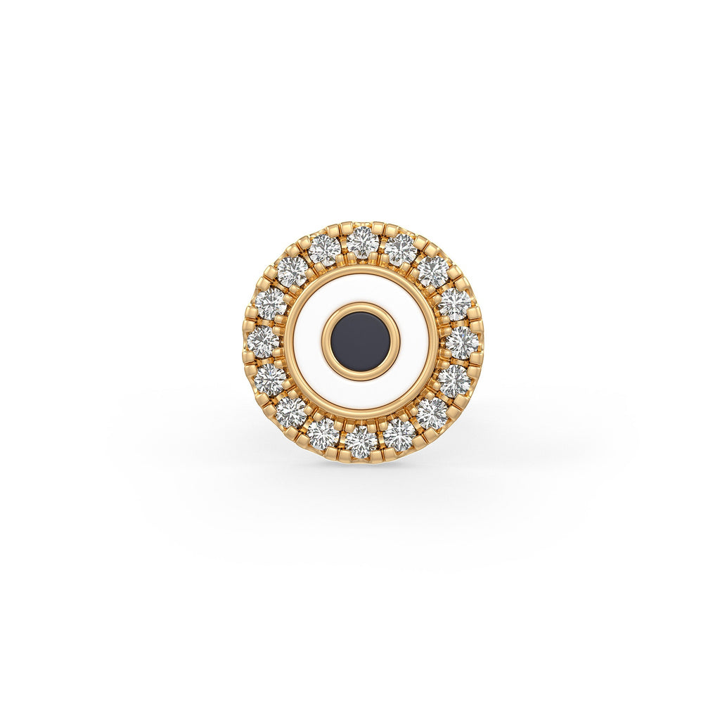 18ct gold diamond evil eye piercing jewellery