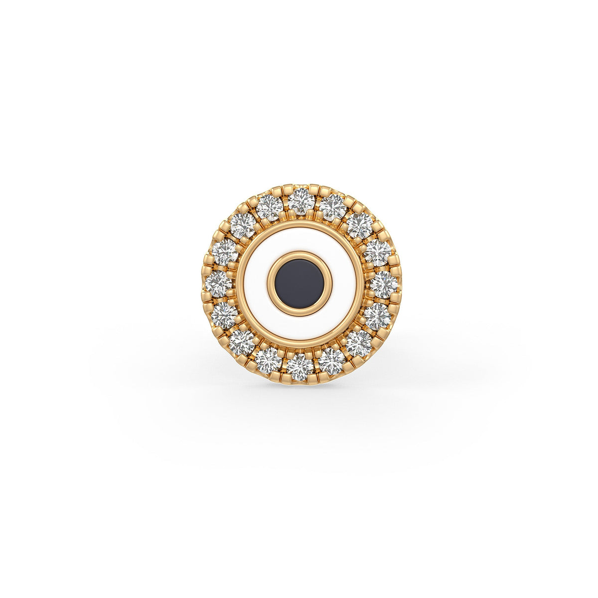 18ct gold diamond evil eye piercing jewellery