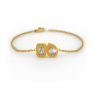 Toi Et Moi Diamond Bracelet 0.40ct in 18ct Yellow Gold