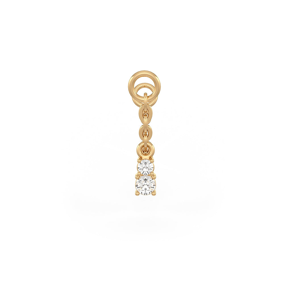 Diamond Connector Charm Chain in 18ct Yellow Gold