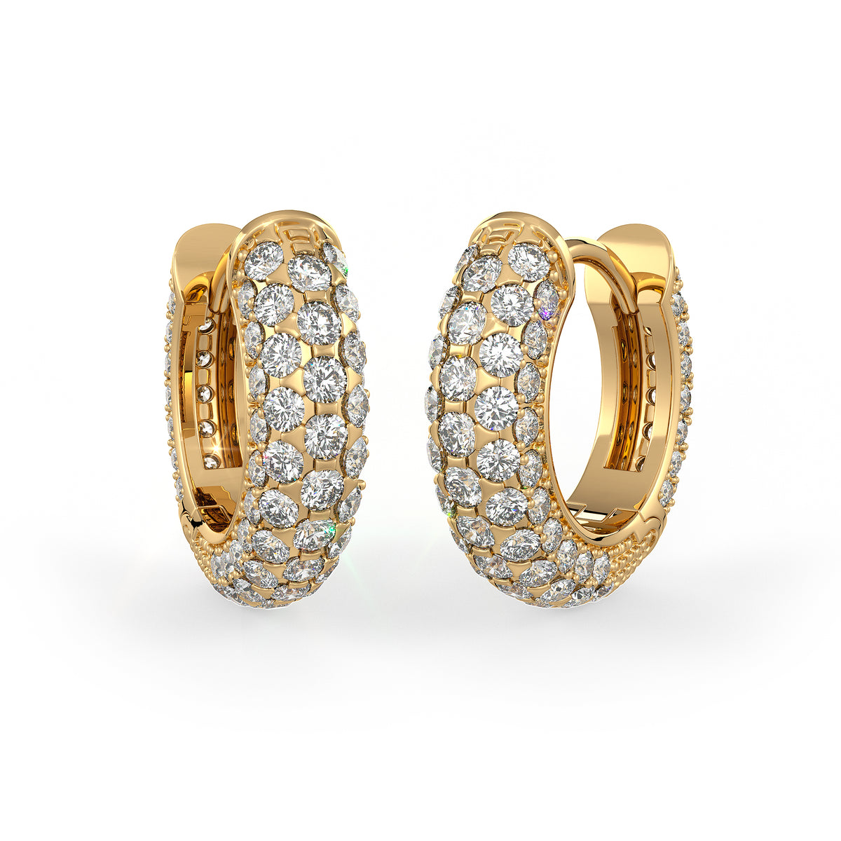 Luxury Diamond Cartilage Hoop Earrings