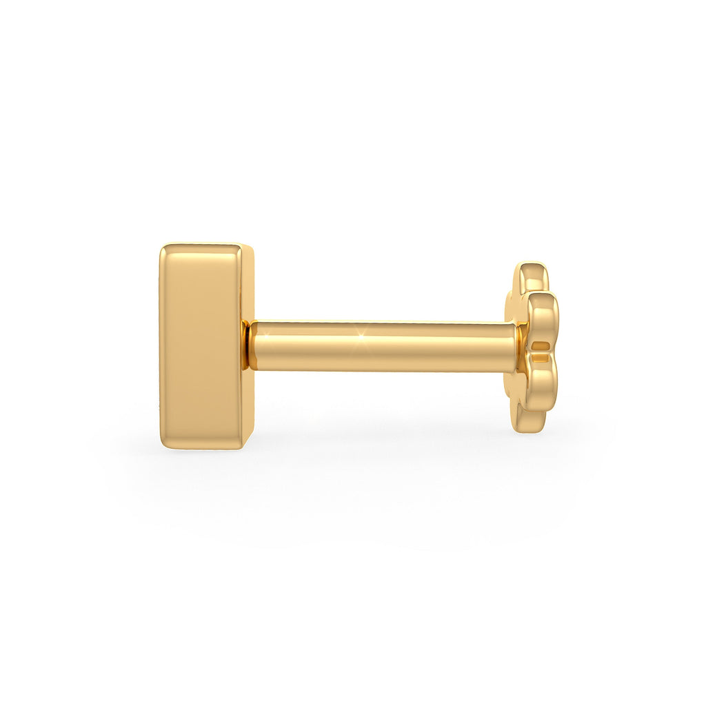 Dazzling yellow gold diamond nose pin