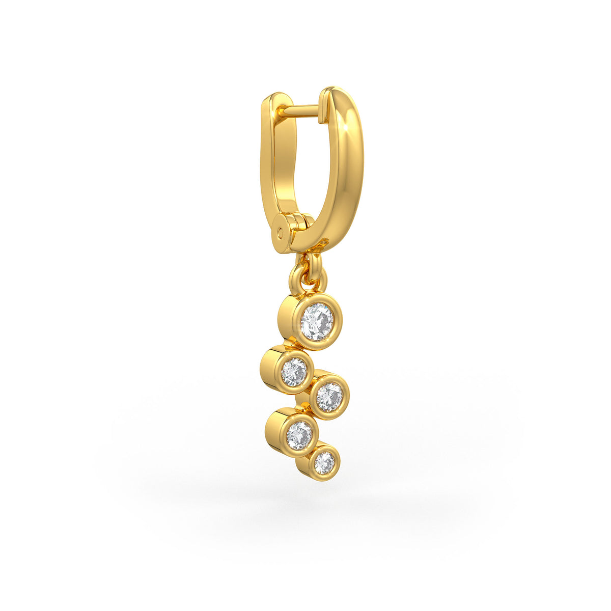 Sparkling 0.40ct Diamond Bubble Hoop Earrings