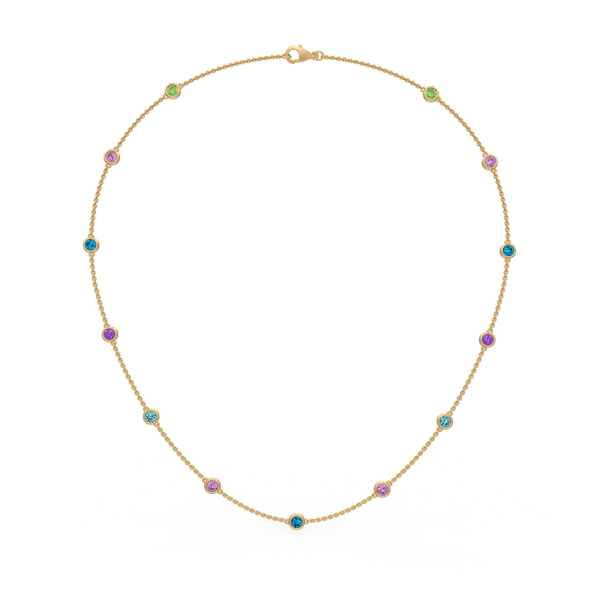 Sophisticated gemstone necklace for everyday or occasion wear