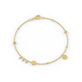 Minimalist 0.22ct gold diamond bracelet