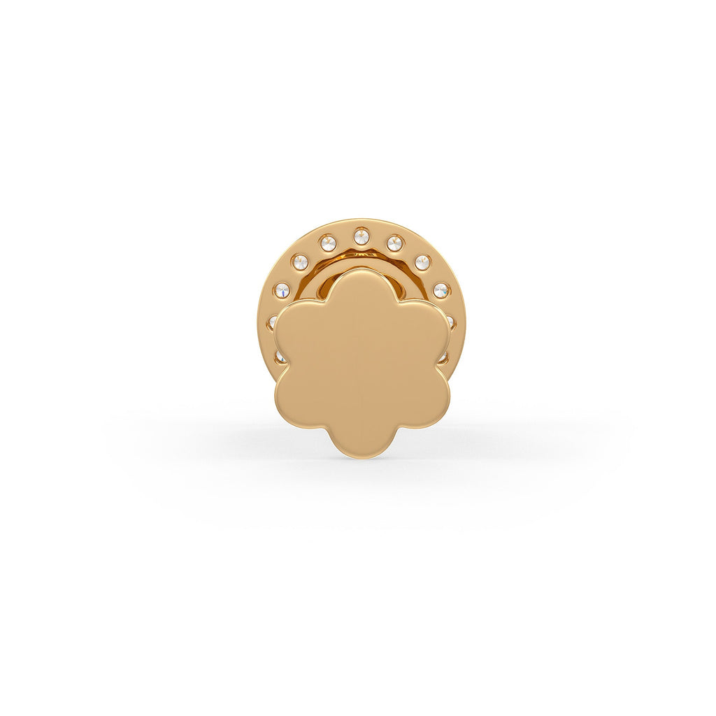 Luxury evil eye diamond nose piercing jewellery