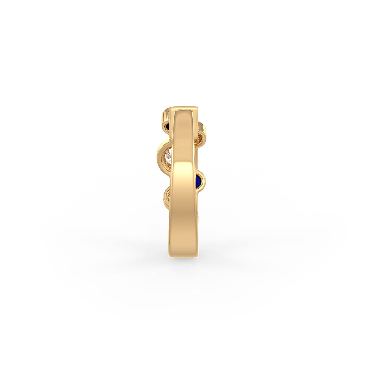 Side angle showing the smooth finish and compact hoop shape