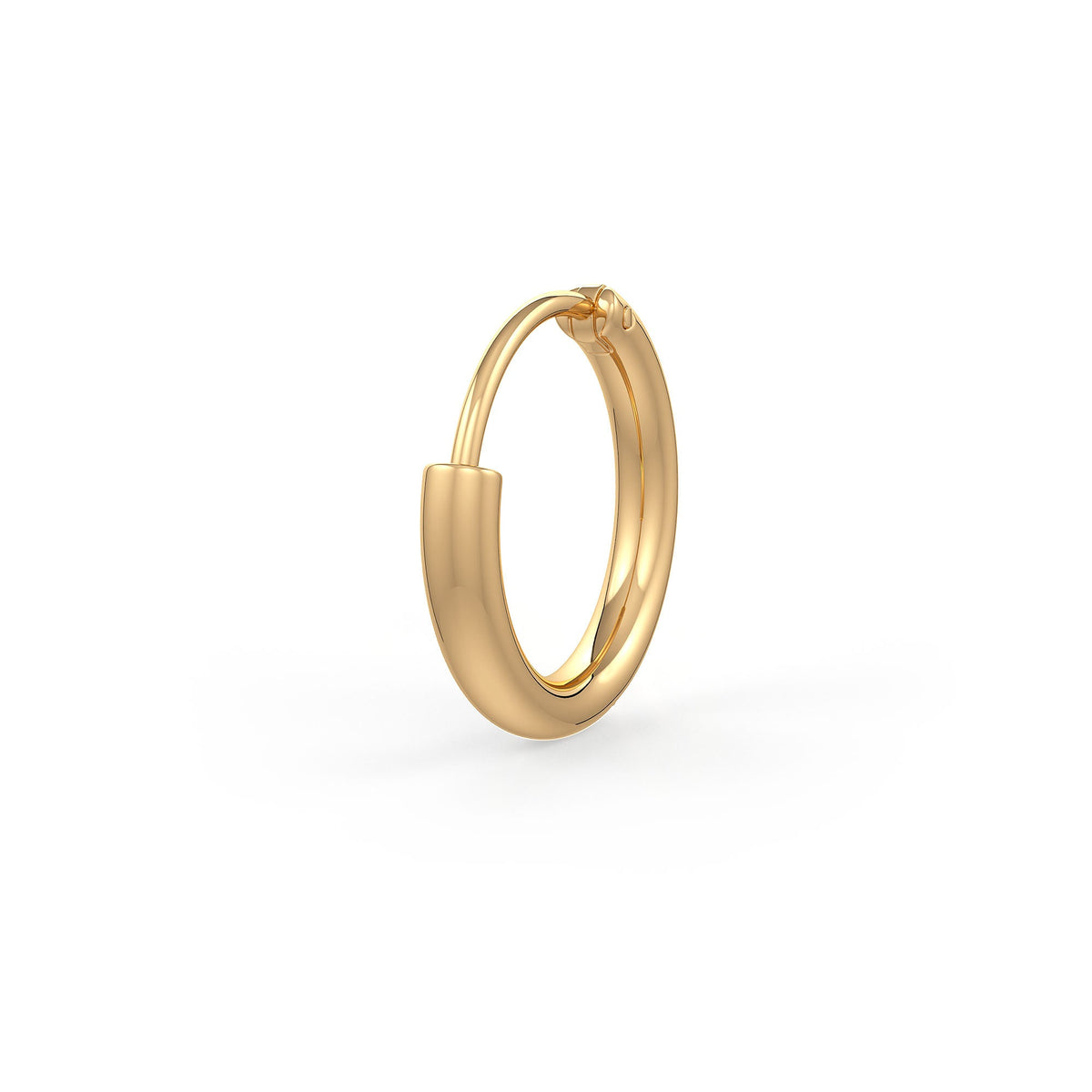 Small skinny diamond sapphire nose hoop