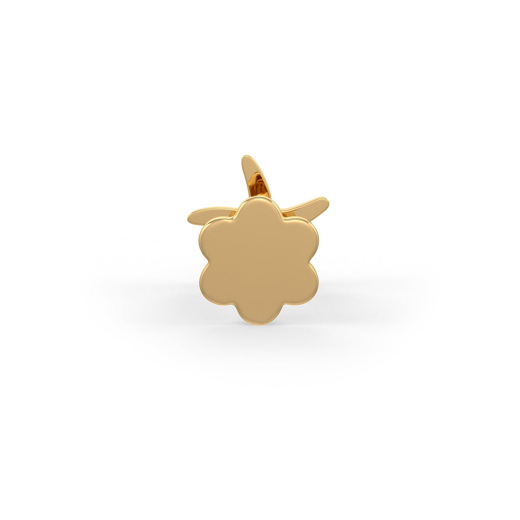 Starfish Diamond Nose Stud Pin 18ct Yellow Gold