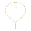 Élégance discrète : Collier sautoir en or jaune 18 carats et diamants