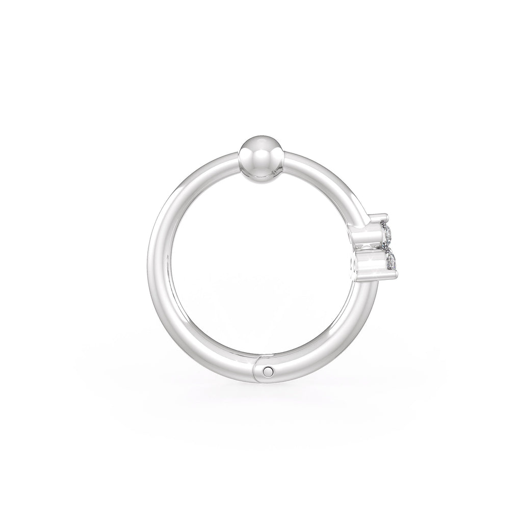 Delicate trilogy diamond nose accessory