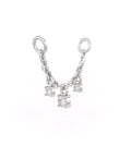 Diamond Connector Charm Chain in 18ct White Gold