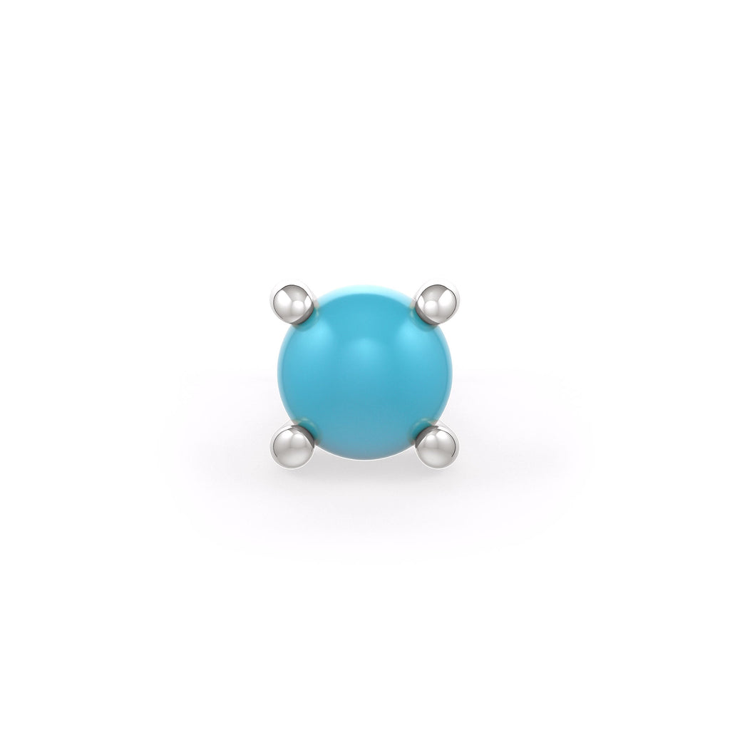 Elegant turquoise nose pin jewelry