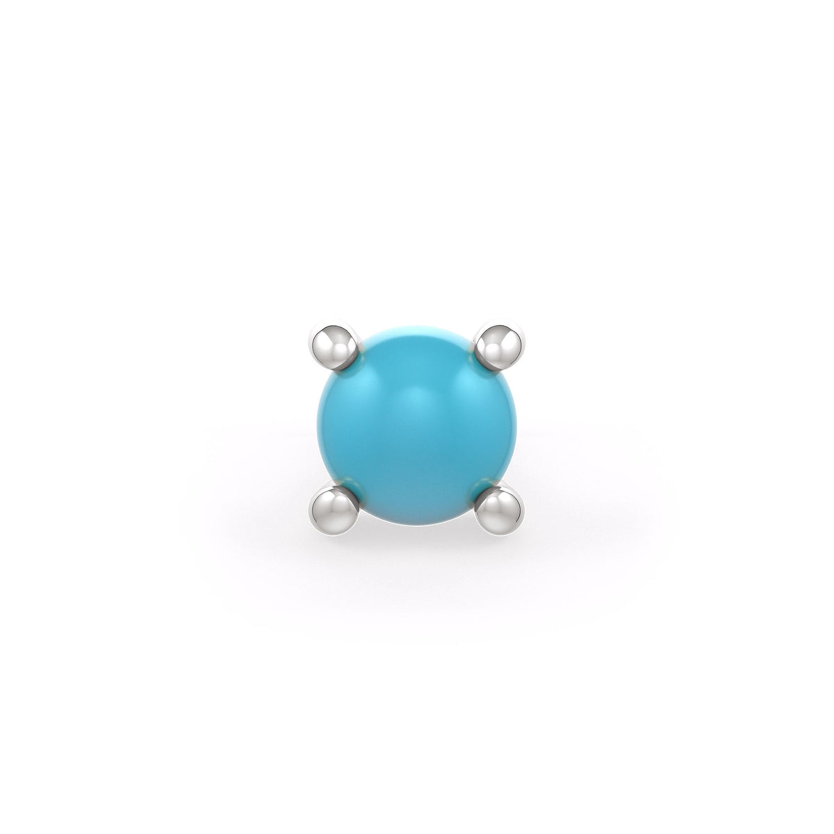 Elegant turquoise nose pin jewelry