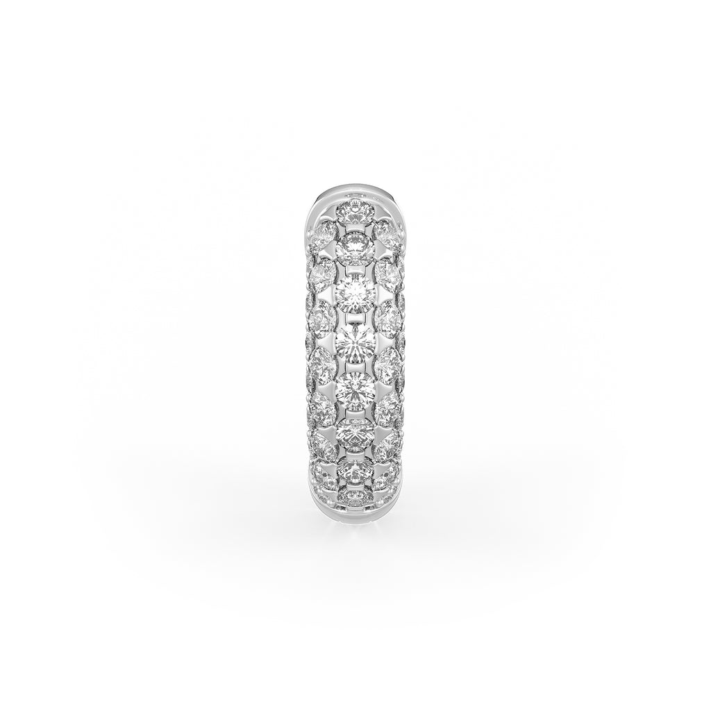1.60ct Diamond Hoops in 18ct White Gold