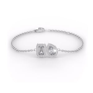 Toi Et Moi Diamond Bracelet 0.40ct in 18ct White Gold