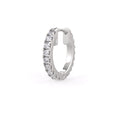 8mm 18ct white gold full eternity natural diamond hoop earring