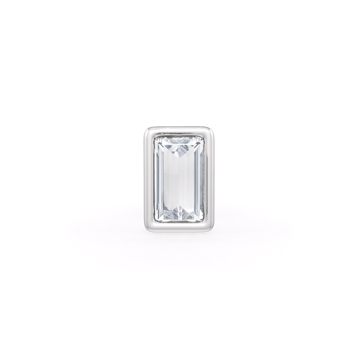 Luxury 18ct white gold diamond nose stud