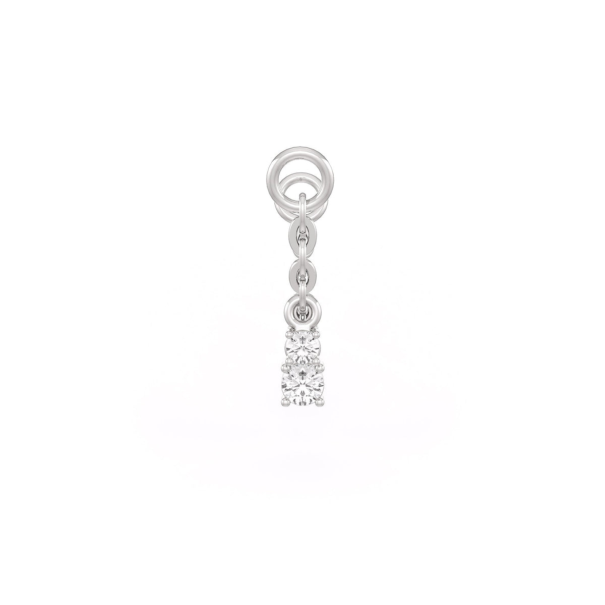 Diamond Connector Charm Chain in 18ct White Gold