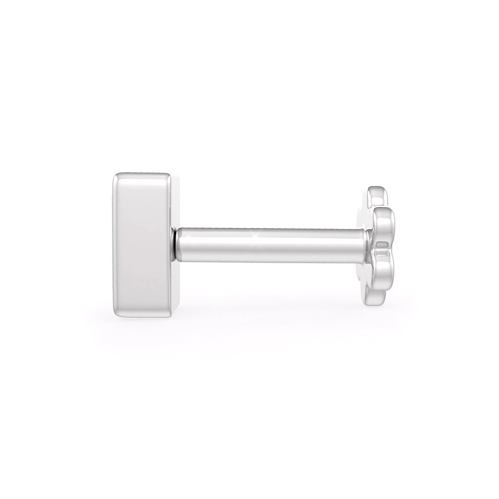 Sparkling 0.10ct diamond nose stud with screwback