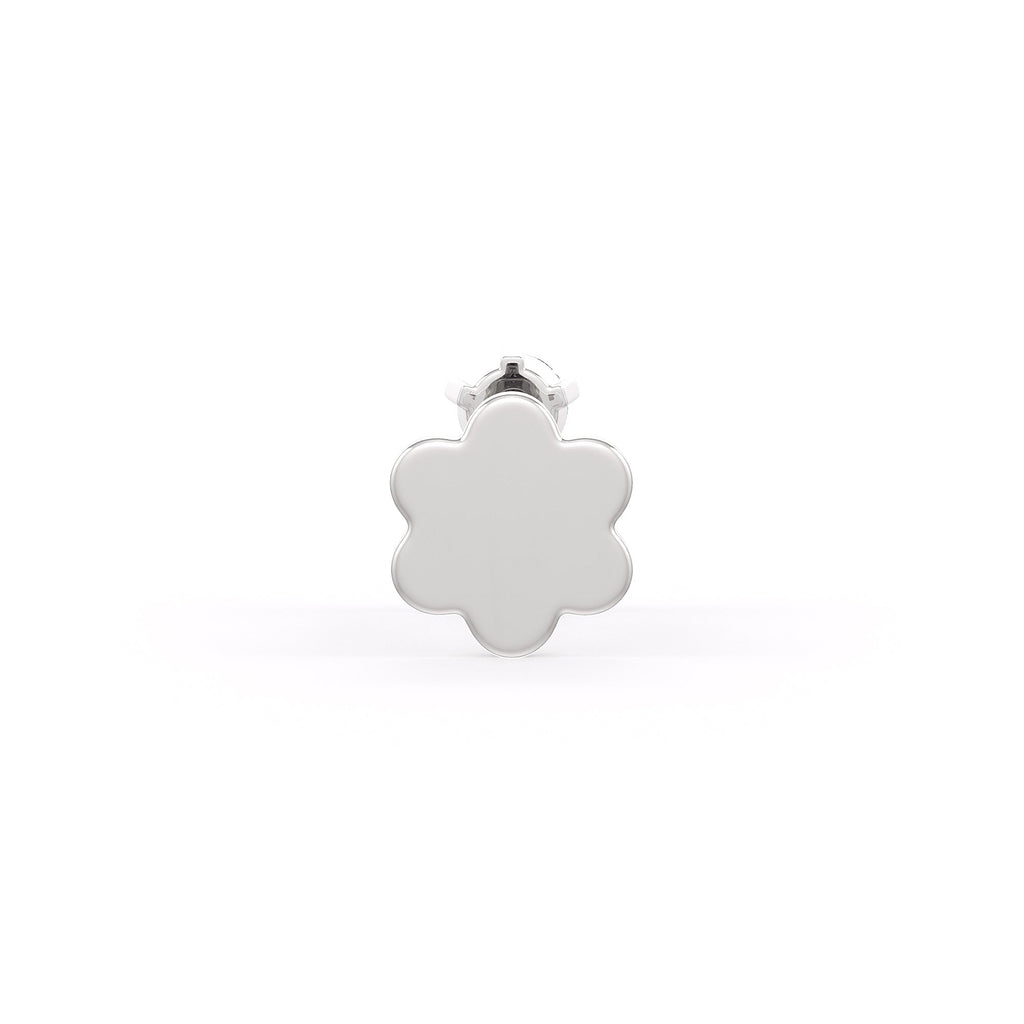 18K white gold twin diamond nasal piercing jewellery